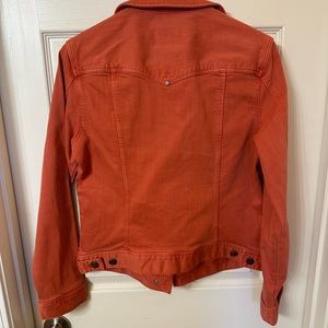 Liverpool Classic Button Front Stretch denim jacket- rose